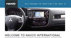 Desktop Screenshot of navco-international.com
