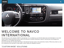 Tablet Screenshot of navco-international.com